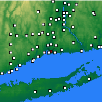 Nearby Forecast Locations - East Haven - Mapa