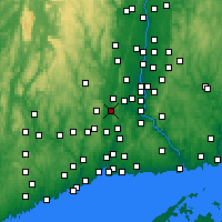 Nearby Forecast Locations - Southington - Mapa