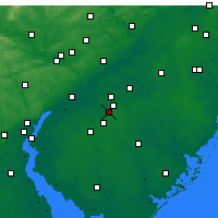 Nearby Forecast Locations - Clementon - Mapa