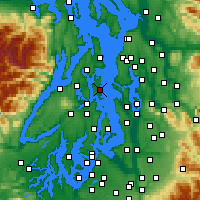 Nearby Forecast Locations - Bainbridge - Mapa
