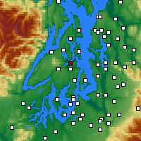 Nearby Forecast Locations - Bremerton - Mapa