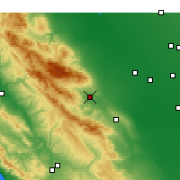 Nearby Forecast Locations - Coalinga - Mapa