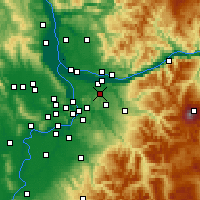 Nearby Forecast Locations - Gresham - Mapa