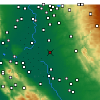 Nearby Forecast Locations - Lodi - Mapa