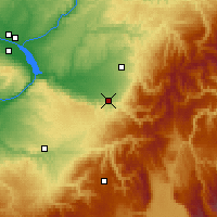 Nearby Forecast Locations - Milton-Freewater - Mapa