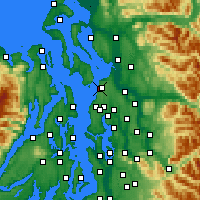 Nearby Forecast Locations - Mukilteo - Mapa
