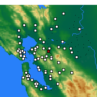 Nearby Forecast Locations - Pleasant Hill - Mapa