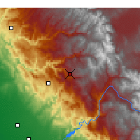 Nearby Forecast Locations - Parque Nacional de Yosemite - Mapa