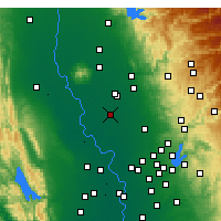 Nearby Forecast Locations - Yuba - Mapa