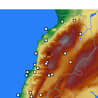 Nearby Forecast Locations - El Laqloûq - Mapa