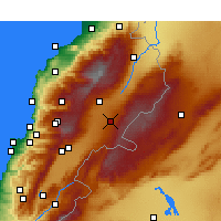 Nearby Forecast Locations - Balbeque - Mapa