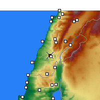 Nearby Forecast Locations - Nabatia - Mapa