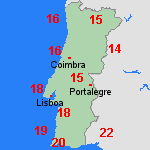 previsão Qui, 02-05 Portugal