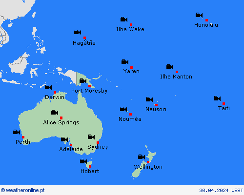webcam  Oceânia mapas de previsão