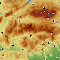 Nearby Forecast Locations - Low Tatras - Mapa