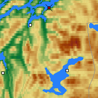 Nearby Forecast Locations - Skamdal - Mapa