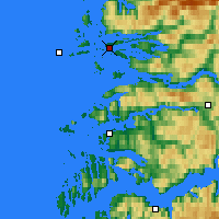 Nearby Forecast Locations - Florø - Mapa