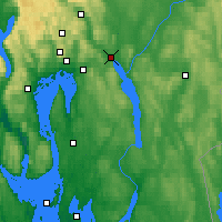 Nearby Forecast Locations - Lillestrøm - Mapa