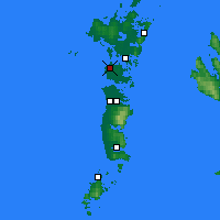 Nearby Forecast Locations - Benbecula - Mapa