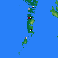 Nearby Forecast Locations - South Uist - Mapa
