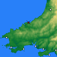 Nearby Forecast Locations - Cardigan - Mapa