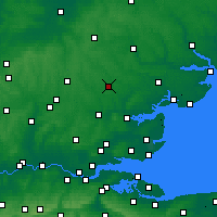 Nearby Forecast Locations - Braintree - Mapa