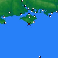 Nearby Forecast Locations - Ilha de Wight - Mapa