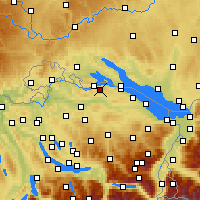 Nearby Forecast Locations - Homburgo - Mapa
