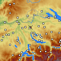 Nearby Forecast Locations - Bülach - Mapa