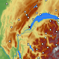 Nearby Forecast Locations - Genebra - Mapa