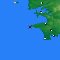 Nearby Forecast Locations - Pointe du Raz - Mapa