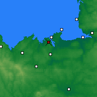 Nearby Forecast Locations - Dinard - Mapa