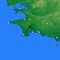 Nearby Forecast Locations - Quimper - Mapa