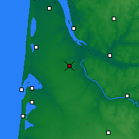 Nearby Forecast Locations - Bordéus - Mapa