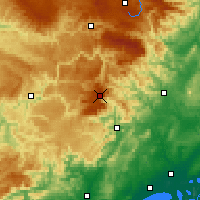 Nearby Forecast Locations - Monte Aigoual - Mapa