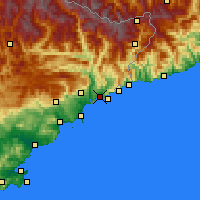 Nearby Forecast Locations - Nice - Mapa