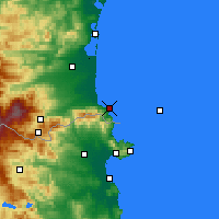 Nearby Forecast Locations - Port-Vendres - Mapa