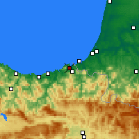 Nearby Forecast Locations - Hondarribia - Mapa