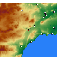 Nearby Forecast Locations - Águilas - Mapa
