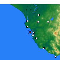 Nearby Forecast Locations - Cádis - Mapa
