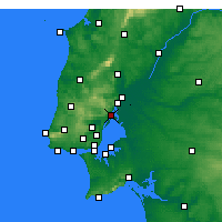 Nearby Forecast Locations - Alverca do Ribatejo - Mapa