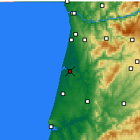 Nearby Forecast Locations - Aveiro - Mapa