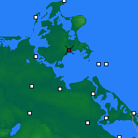 Nearby Forecast Locations - Rügen - Mapa