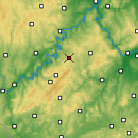 Nearby Forecast Locations - Hahn - Mapa