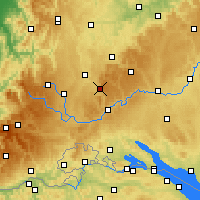 Nearby Forecast Locations - Klippeneck - Mapa