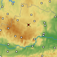 Nearby Forecast Locations - Zwettl - Mapa
