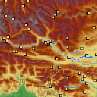 Nearby Forecast Locations - Spittal an der Drau - Mapa