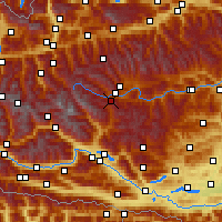 Nearby Forecast Locations - Katschberg - Mapa