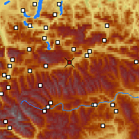 Nearby Forecast Locations - Gröbming - Mapa