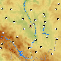Nearby Forecast Locations - Temelín - Mapa